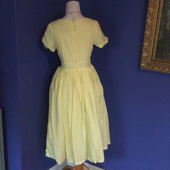 Modcloth Fabulous Fit & Flare Shirt Dress in buttercup daffodil yellow 🌼 - Picture 8 of 17